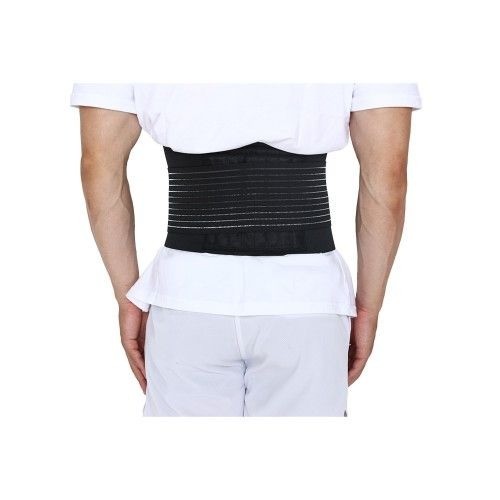 Medical pain relief adjustable breathable metal strip lumbar brace waist support belt
