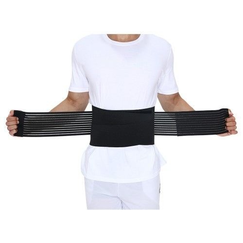 Medical pain relief adjustable breathable metal strip lumbar brace waist support belt